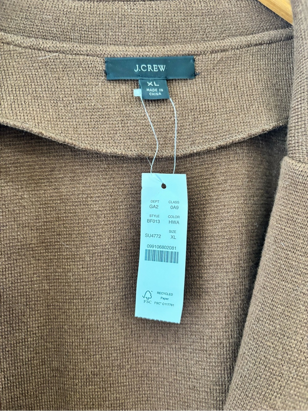 J. Crew Chocolate Brown Single-Button Knit Blazer - Picture 6 of 11